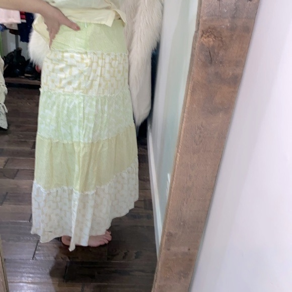 Sigrid Olsen maxi skirt tiered boho size 8 - Picture 5 of 12